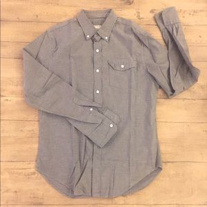 Club Monaco Button down shirt, Sz Medium, Grey